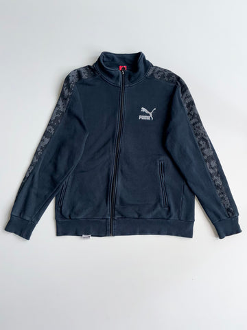 Puma Track Jacket Navy Snake Print Sleeves (XL)