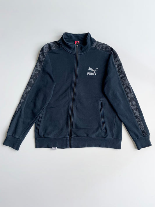 Puma Track Jacket Navy Snake Print Sleeves (XL)