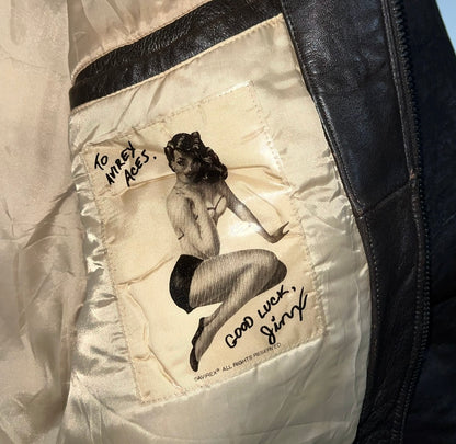 Z                     Rare Vintage Avirex G-1 U.S. Navy Leather Flight Original leather Jacket (2XL/3XL)