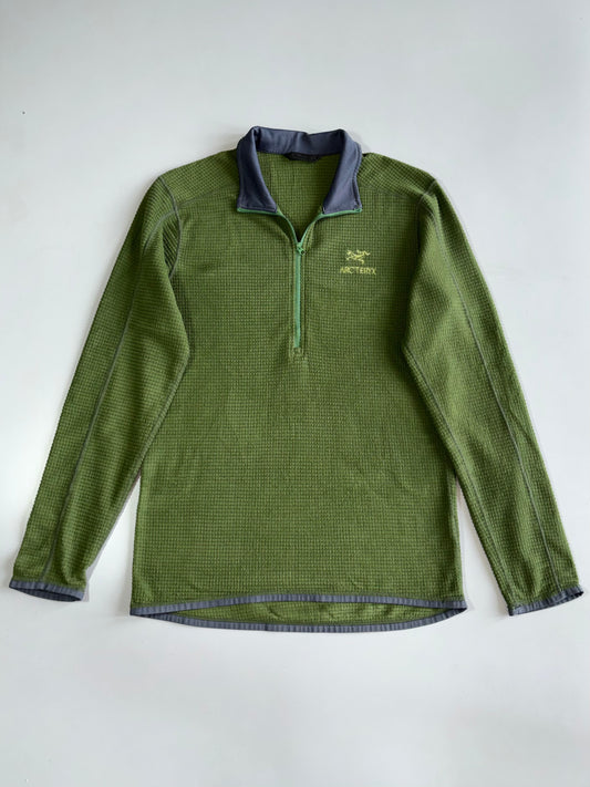 Arc’teryx Covert Waffle Fleece Quarter Zip  Olive Green (M)