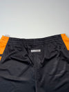 Vintage Kappa Black & Orange Football Shorts (W:33) (L:17)