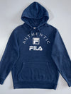 Fila Authentic Logo Hoodie Navy Blue (M)