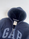 Gap Logo Sherpa-Lined Full Zip Hoodie (S)