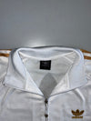 Adidas Originals Vintage 80s Trefoil Track Jacket White & Gold (M)