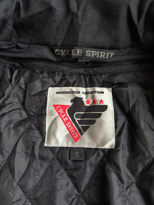 Cycle Spirit Black & Grey Textile Motorcycle Touring Jacket (S)