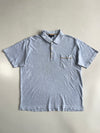 Burberry London | Grey Nova Check Trim Pocket Polo (XL)