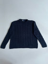 Polo Ralph Lauren Classic Cable-Knit Black Crewneck Sweater(2XL/3XL)