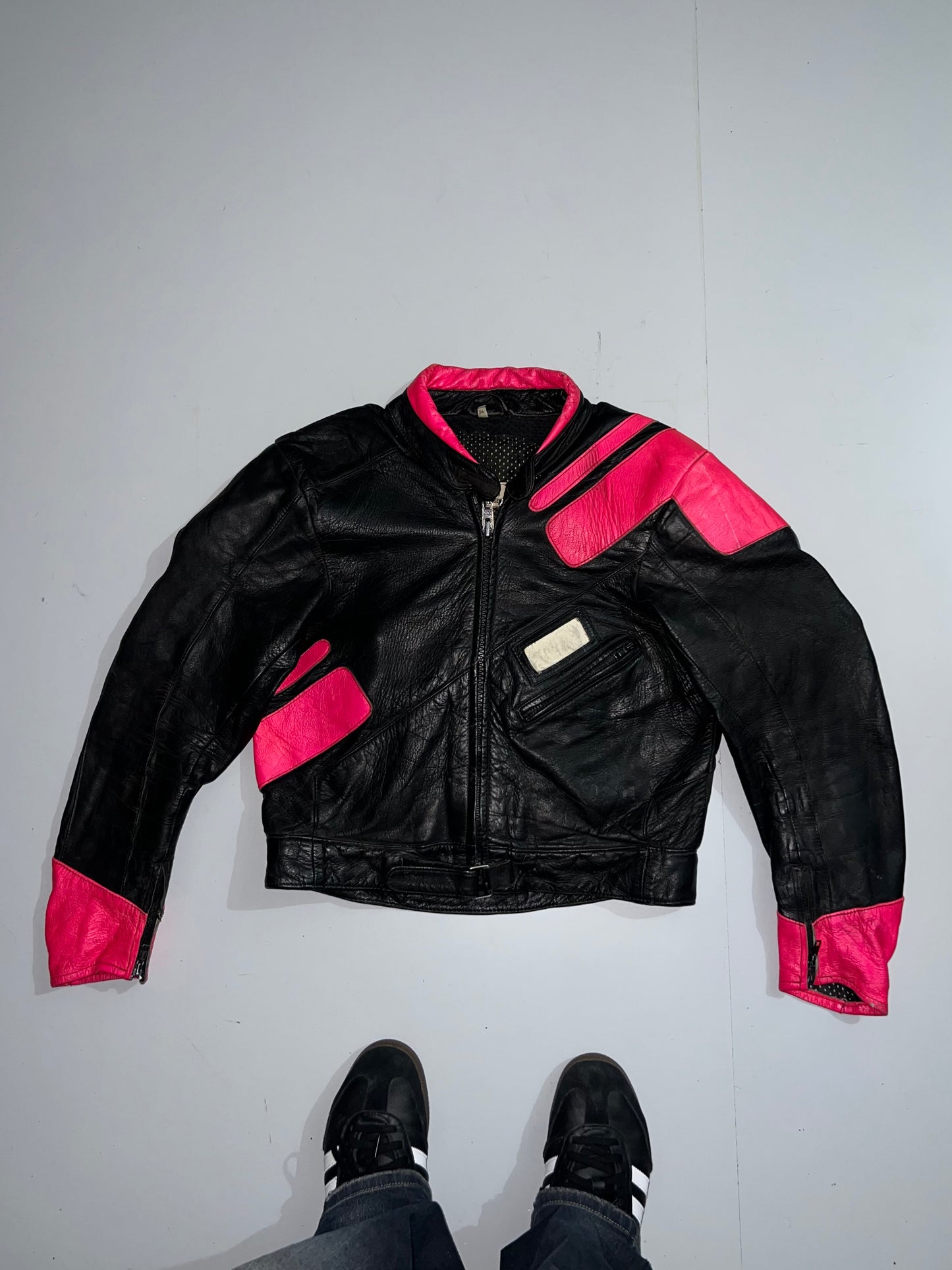 !           Super Premium Original Leather (RARE) Racing Jacket (PADDED) (S/M)