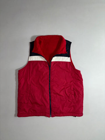 NBA | Red Navy Reversible Fleece Puffer Vest (S/M)