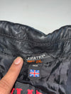 Vintage Aviatrix Black Leather Asymmetric Zip Women’s (M)
