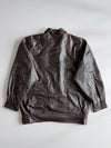 Marco Pelli Brown Leather Jacket with Burgundy Lining (XL)