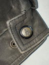 Vintage 90s London Fog Charcoal Leather Bomber Jacket – (XL)