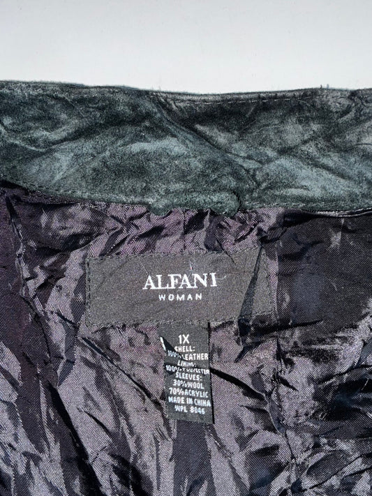 Alfani Premium Original Sued Leather Jacket Womens (M)