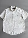 Polo Ralph Lauren | Seersucker Custom Fit Short Sleeve Shirt | White (XXL)