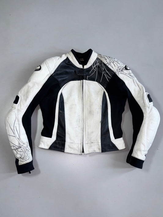 Held HRD Series Lady Equipment Spider Graphic Perforated Leather Racing Women’s Jacket (XS)