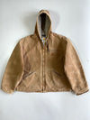 Vintage Carhartt Sandstone Active Hooded Jacket (Fur Inside)(2XL/3XL)