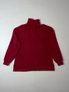 Vintage Polo Ralph Lauren Burgundy Quarter Zip Pullover Sweater (S)