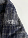 Abercrombie & Fitch “Lake Harris” Navy & Grey Plaid Wool Field Jacket Heavy( S )
