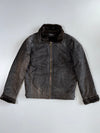 Super Premium Heavy Leather Jacket Furr Inside (L)