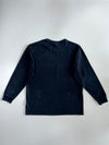 Vintage MLB Official New York Yankees Arch Logo Navy Blue Long Sleeve Cotton T-Shirt (XL)