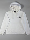 Stussy Basic Logo White Pullover Hoodie  (S)