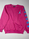 Jordan | Hot Pink Jumpman Sleeve Print Crewneck | (M)