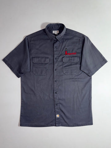 Carhartt Imperial Embroidered Workwear Shirt – Washed Charcoal Grey (XL)