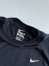 Nike Embroidered Swoosh T-Shirt – Black, Athletic Cut (M)