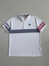 Le Coq Sportif Striped Polo (L)