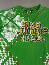 5ive Jungle & Co. | Green Pixel Argyle Y2K Tee (3XL)