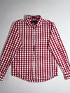 Scotch & Soda Red White Gingham Check Snap Button Shirt (M)