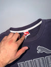Puma Crewneck Sweatshirt | Navy Purple | Embroidered Logo (M)