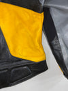 Pilot Yellow/Black Racing Leather Jacket PADDED (M/L)