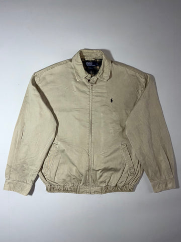 Polo Ralph Lauren Plaid Lined Harrington Jacket Khaki  (2XL)