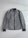 Jack & Jones Quilted Jacket Jack & Jones Grey Diamond Quilted Biker Jacket (L)