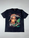 Vintage 2Pac “Out on Bail” Rap Tee Faded Black (XL/2XL)