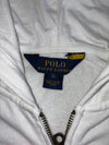 Polo Ralph Lauren | White Pink Applique Logo Zip Hoodie | (S)