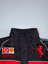 Ferrari F1 Vodafone Shell Sponsor Patch Embroidered Racing Jacket Black Red (S)
