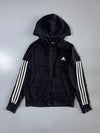 Adidas | 3-Stripe Zip Hoodie Black | (S)