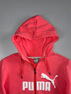 Puma Coral Pink Zip Hoodie (S/M)