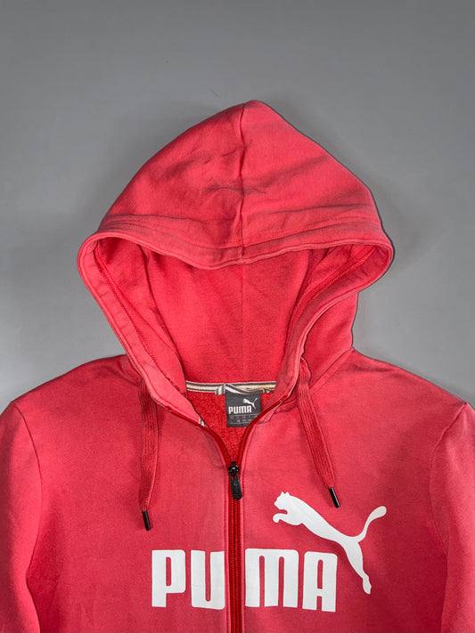 Puma Coral Pink Zip Hoodie (S/M)