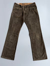 Vintage Levi’s-Style Denim Jeans | Faded Olive Brown Wash (W-36,L-48)