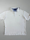 Tommy Hilfiger Polo Shirt White Striped Placket Men’s Size (2XL)