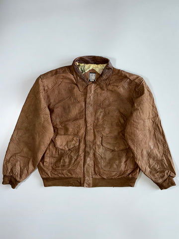 Greg Bell Premium Original Leather Jacket (XL)