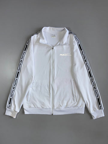 Fila Biella Italia Taped Track Jacket | White/Black (M)