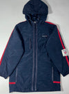 Vintage Reebok Classic Hooded Padded Parka Navy Red (M)