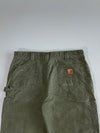 Carhartt Slate Green Elastic Waist Pants (W:38|L:43)