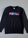 Puma Black Holographic Logo Crewneck (L)