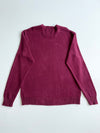 Chaps Burgundy Chunky Cotton Knit Crewneck Sweater (XL)