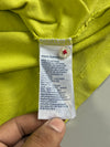 Tommy Hilfiger Lime Yellow Tipped Collar Polo – Organic Cotton Slim Fit (L)